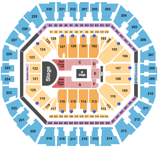 Oakland Arena Rosalía Seating Chart